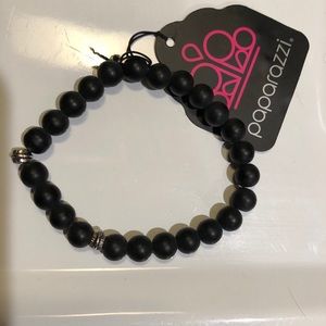 Black bead bracelet